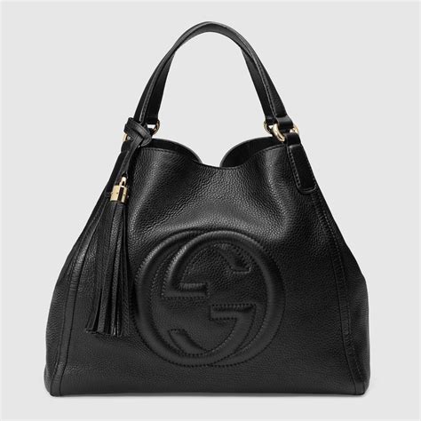 gucci karton|gucci leather shoulder bag.